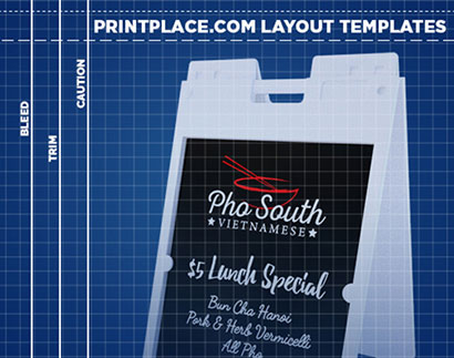Plastic A-Frame Sign Printing